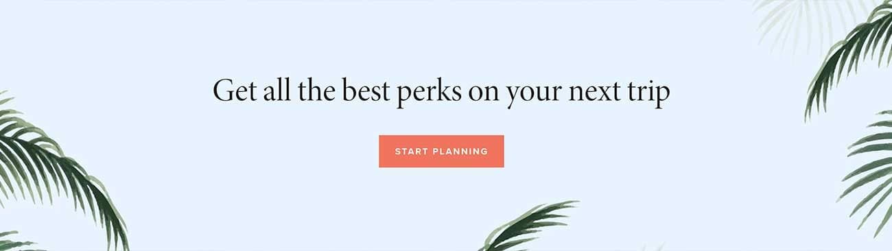Montecito Village Travel email banner reading Get all the best perks on your next trip