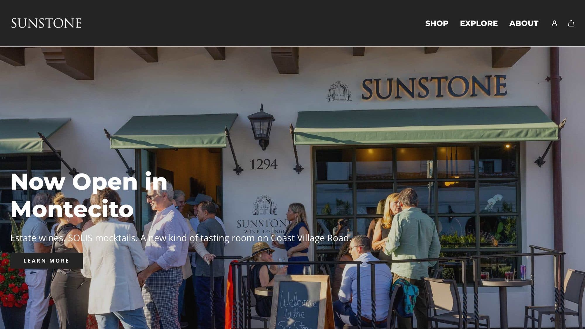 Sunstone California homepage