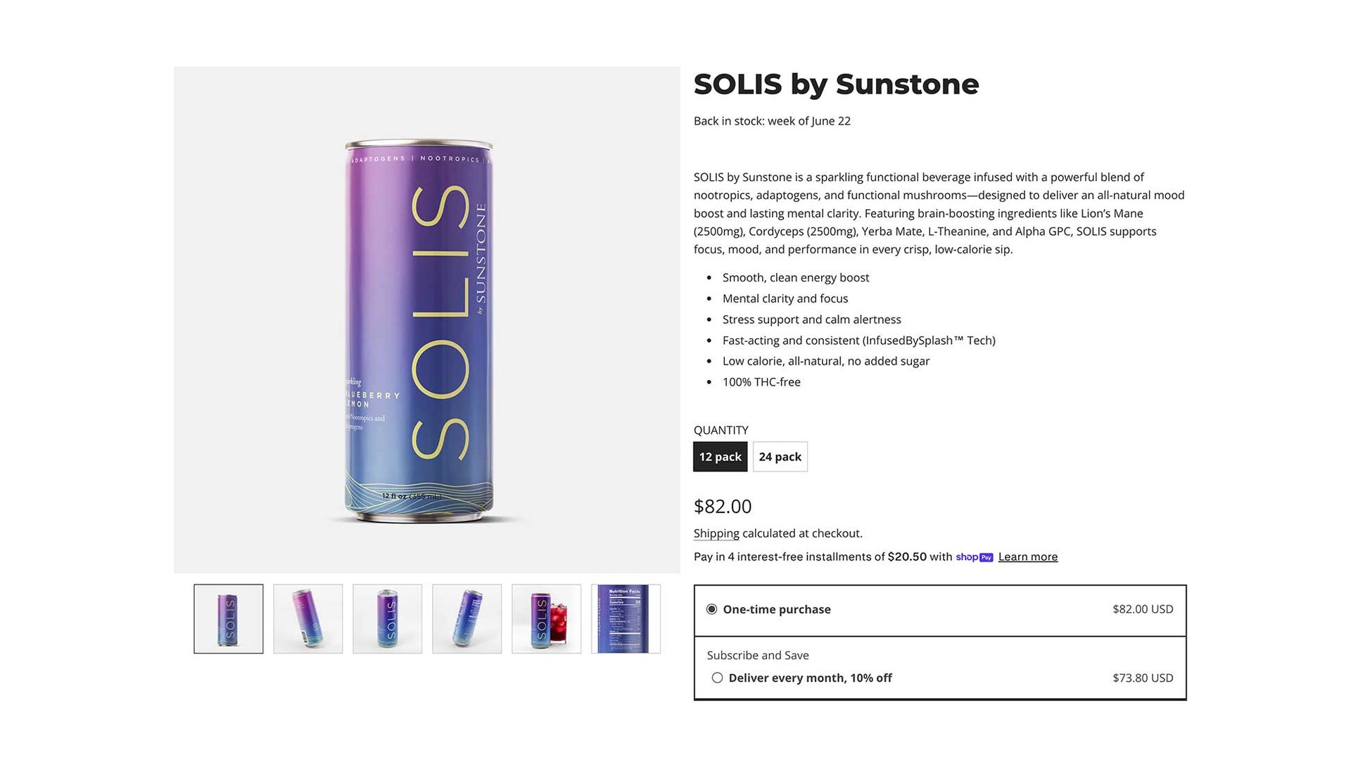 Ecommerce interface design for a direct-to-consumer wine brand